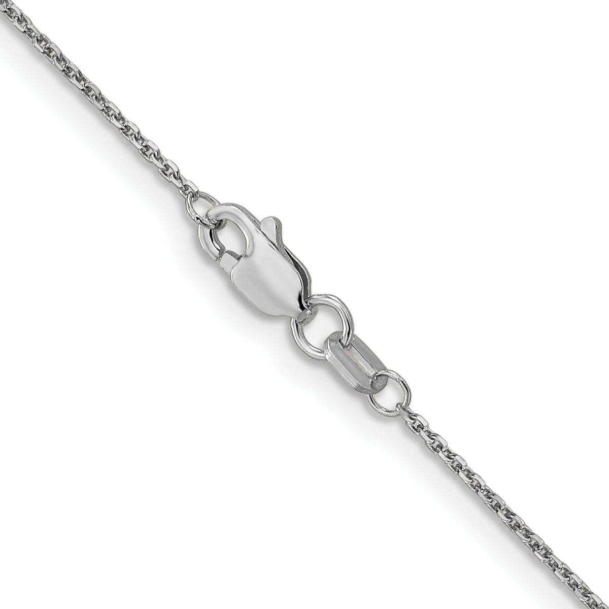 Gold (10K & 14K) Diamond-Cut Cable Chain - 10k White Gold / 16 in / 0.95 mm