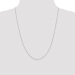 Gold (10K & 14K) Diamond-Cut Round Open Link Cable Chain - 10k White Gold / 24 in / 0.6 mm
