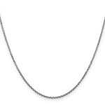 Gold (10K & 14K) Diamond-Cut Cable Chain - 10k White Gold / 16 in / 1.45 mm
