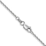 Gold (10K & 14K) Diamond-Cut Cable Chain - 10k White Gold / 16 in / 1.45 mm