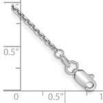Gold (10K & 14K) Diamond-Cut Cable Chain Bracelet - 10k White Gold / 1.45 mm
