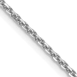 Gold (10K & 14K) Diamond-Cut Cable Chain - 10k White Gold / 16 in / 1.45 mm