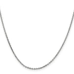 Gold (10K & 14K) Diamond-Cut Cable Chain - 10k White Gold / 16 in / 1.65 mm