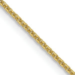 Gold (10K & 14K) Cable Chain - 10k Yellow Gold / 16 in / 0.9 mm, Lobster