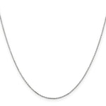 Gold (10K & 14K) Diamond-Cut Cable Chain - 10k White Gold / 16 in / 0.8 mm, Lobster
