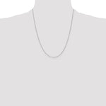 Gold (10K & 14K) Diamond-Cut Cable Chain - 10k White Gold / 22 in / 0.8 mm, Lobster