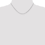 Gold (10K & 14K) Diamond-Cut Round Open Link Cable Chain - 10k White Gold / 16 in / 1.4 mm