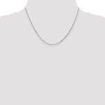 Gold (10K & 14K) Diamond-Cut Round Open Link Cable Chain - 10k White Gold / 18 in / 1.4 mm