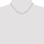 Gold (10K & 14K) Diamond-Cut Round Open Link Cable Chain - 10k White Gold / 16 in / 1.8 mm