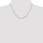Gold (10K & 14K) Diamond-Cut Round Open Link Cable Chain - 10k White Gold / 18 in / 1.8 mm