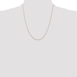 Gold (10K & 14K) Diamond-Cut Round Open Link Cable Chain - 10k Yellow Gold / 22 in / 0.8 mm