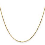 Gold (10K & 14K) Diamond-Cut Round Open Link Cable Chain - 10k Yellow Gold / 14 in / 1.4 mm