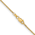 Gold (10K & 14K) Diamond-Cut Round Open Link Cable Chain - 10k Yellow Gold / 14 in / 1.4 mm