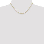 Gold (10K & 14K) Diamond-Cut Round Open Link Cable Chain - 10k Yellow Gold / 16 in / 1.8 mm