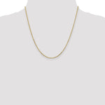 Gold (10K & 14K) Diamond-Cut Round Open Link Cable Chain - 10k Yellow Gold / 20 in / 1.8 mm