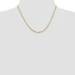 Gold (10K & 14K) Diamond-Cut Round Open Link Cable Chain - 10k Yellow Gold / 18 in / 2.2 mm