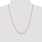 Gold (10K & 14K) Diamond-Cut Round Open Link Cable Chain - 10k Yellow Gold / 24 in / 2.2 mm