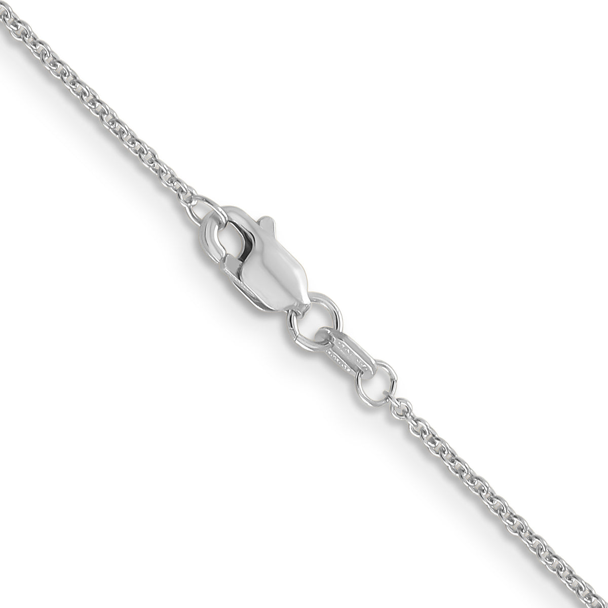 Gold (10K & 14K) Cable Chain - 10k White Gold / 16 in / 1.2 mm
