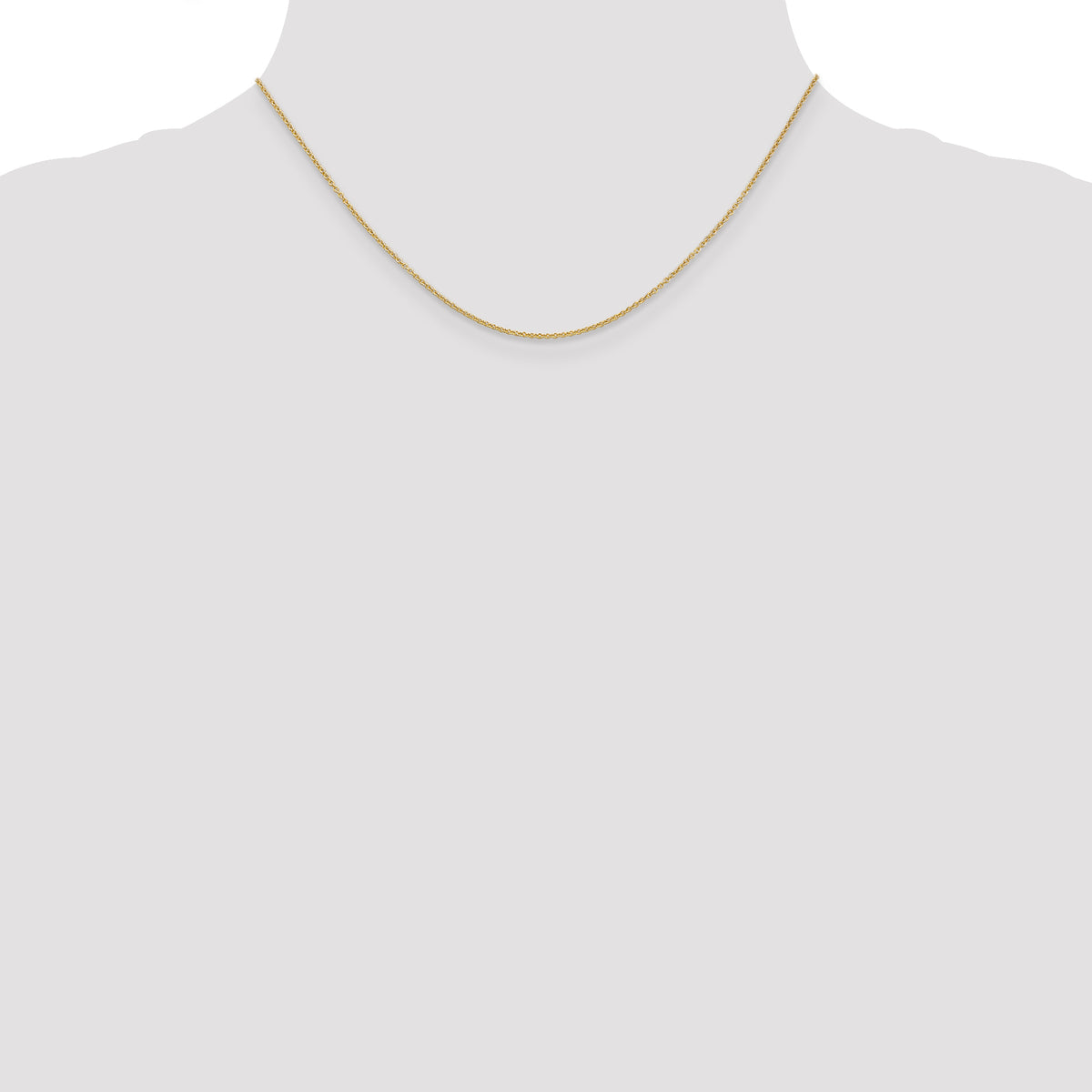 Gold (10K & 14K) Cable Chain - 10k Yellow Gold / 16 in / 1.2 mm