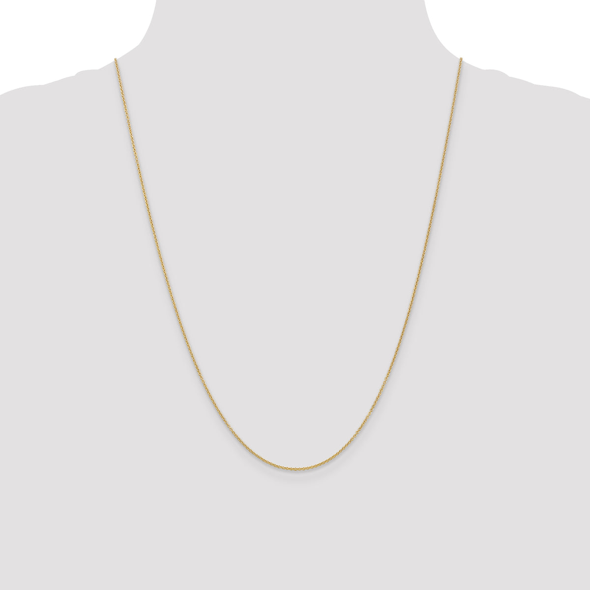 Gold (10K & 14K) Cable Chain - 10k Yellow Gold / 24 in / 1.2 mm