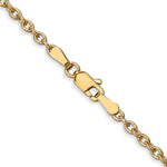 Gold (10K & 14K) Round Open Link Cable Chain - 10k Yellow Gold / 16 in / 2.4 mm