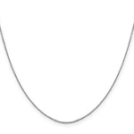 Gold (10K & 14K) Diamond-Cut Round Open Link Cable Chain - 10k White Gold / 16 in / 0.9 mm