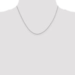Gold (10K & 14K) Diamond-Cut Round Open Link Cable Chain - 10k White Gold / 18 in / 0.9 mm