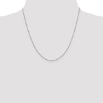 Gold (10K & 14K) Diamond-Cut Round Open Link Cable Chain - 10k White Gold / 20 in / 0.9 mm