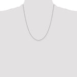 Gold (10K & 14K) Diamond-Cut Round Open Link Cable Chain - 10k White Gold / 22 in / 0.9 mm