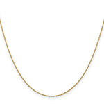 Gold (10K & 14K) Diamond-Cut Round Open Link Cable Chain - 10k Yellow Gold / 16 in / 0.9 mm