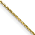 Gold (10K & 14K) Diamond-Cut Round Open Link Cable Chain - 10k Yellow Gold / 16 in / 0.9 mm