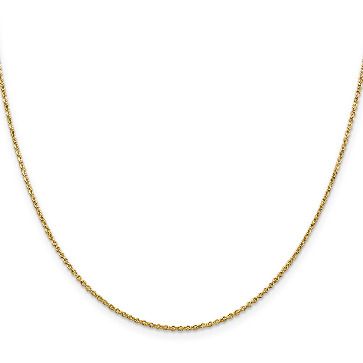 Gold (10K & 14K) Forzantina Cable Chain - 10k Yellow Gold / 16 in / 1.4 mm