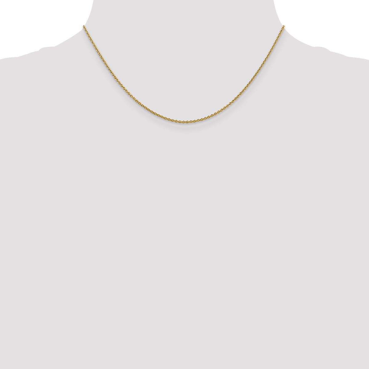 Gold (10K & 14K) Forzantina Cable Chain - 10k Yellow Gold / 16 in / 1.4 mm