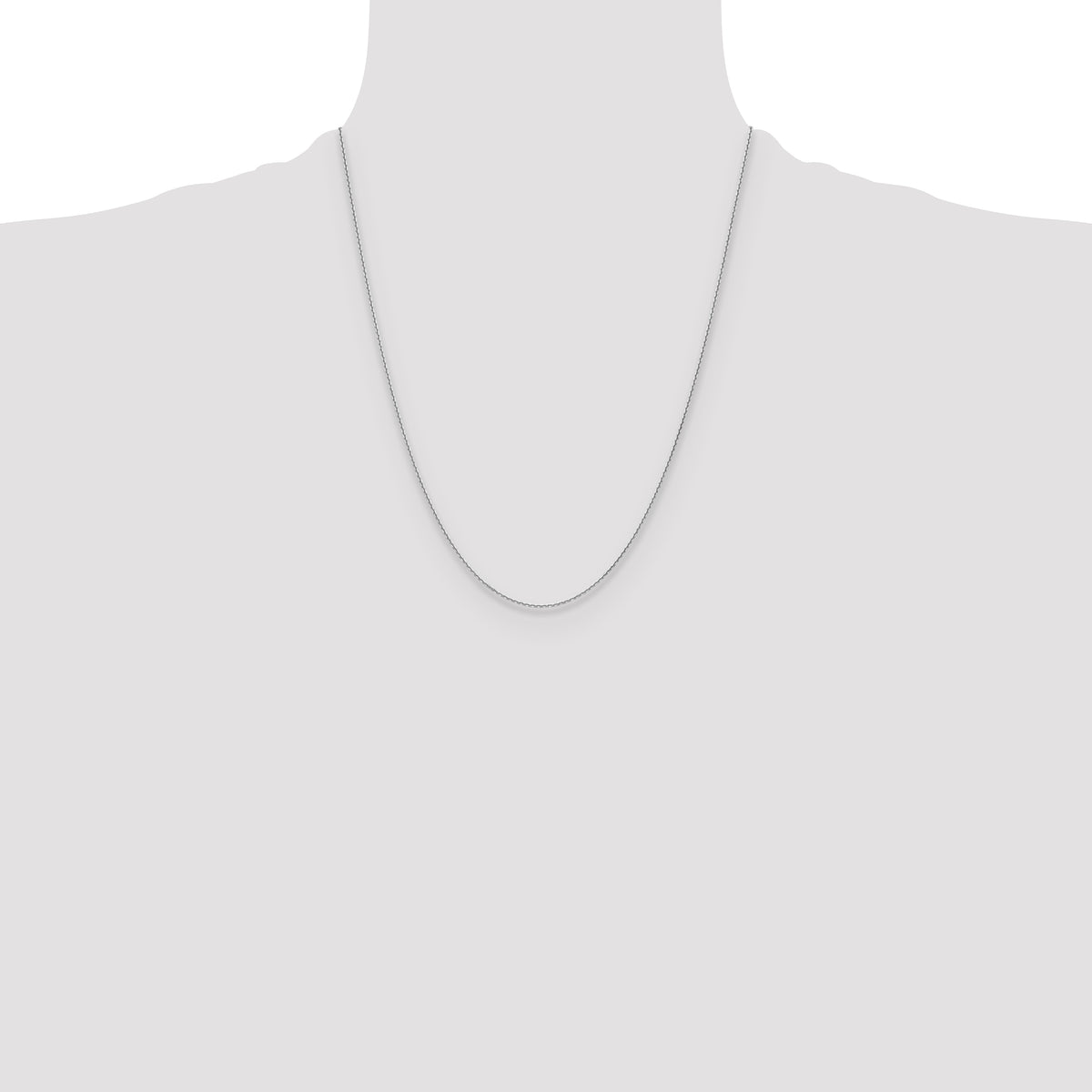 Gold (10K & 14K) Diamond-Cut Cable Chain - 10k White Gold / 22 in / 1.2 mm