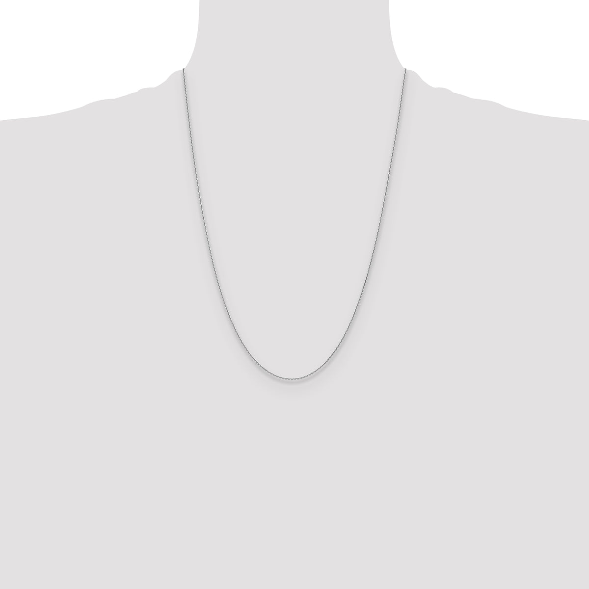 Gold (10K & 14K) Diamond-Cut Cable Chain - 10k White Gold / 24 in / 1.2 mm