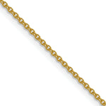 Gold (10K & 14K) Cable Chain - 10k Yellow Gold / 16 in / 1.5 mm