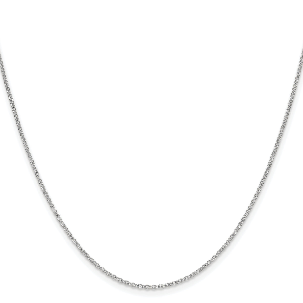 Gold (10K & 14K) Cable Chain - 10k White Gold / 16 in / 1.5 mm