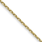 Gold (10K & 14K) Diamond-Cut Cable Chain - 10k Yellow Gold / 16 in / 0.8 mm, Spring Ring