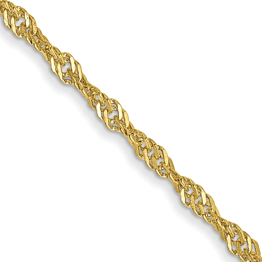Gold (10K & 14K) Singapore Chain - 10k Yellow Gold / 16 in / 1.4 mm