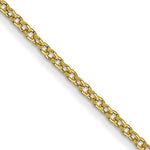 Gold (10K & 14K) Round Open Link Cable Chain - 10k Yellow Gold / 16 in / 1 mm