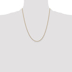 Gold (10K & 14K) Round Open Link Cable Chain - 10k Yellow Gold / 22 in / 1.4 mm, Standard