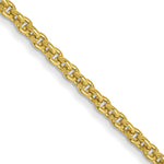 Gold (10K & 14K) Round Open Link Cable Chain - 10k Yellow Gold / 16 in / 1.4 mm, Standard