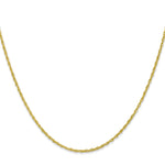 Gold (14K & 10K) Baby Rope Chain - 10k Yellow Gold / 16 in / 1.3 mm