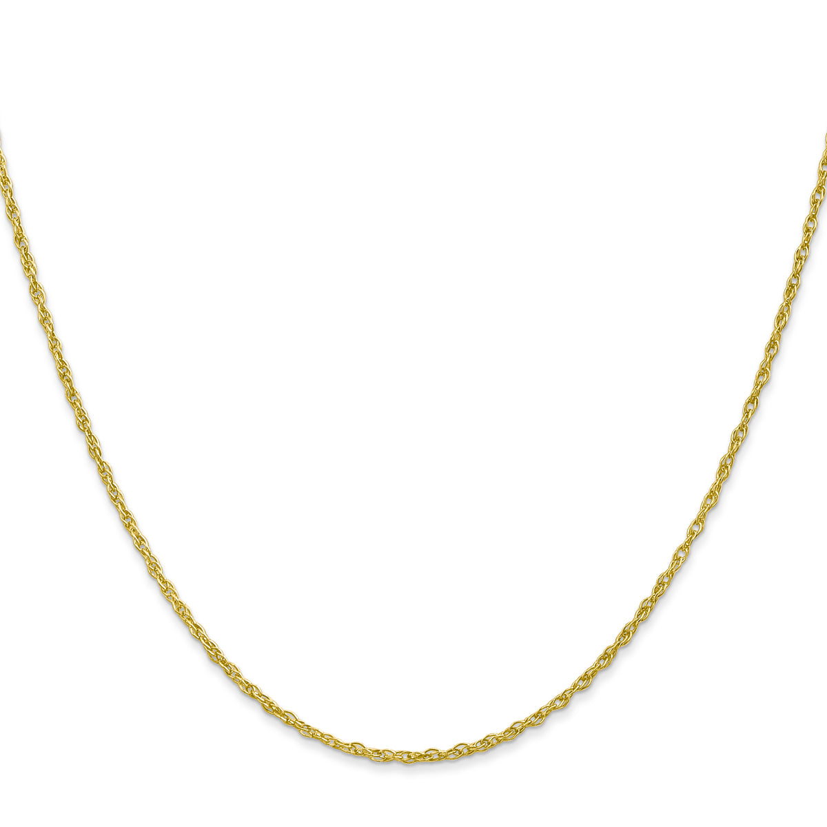 Gold (14K & 10K) Baby Rope Chain - 10k Yellow Gold / 16 in / 1.3 mm