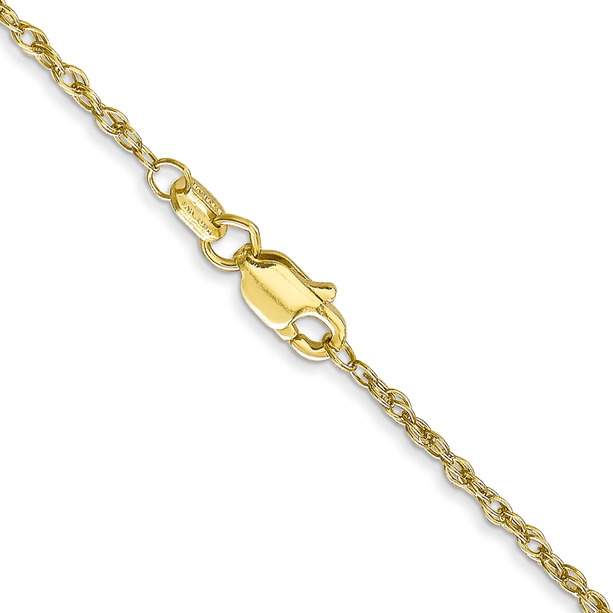 Gold (14K & 10K) Baby Rope Chain - 10k Yellow Gold / 16 in / 1.3 mm