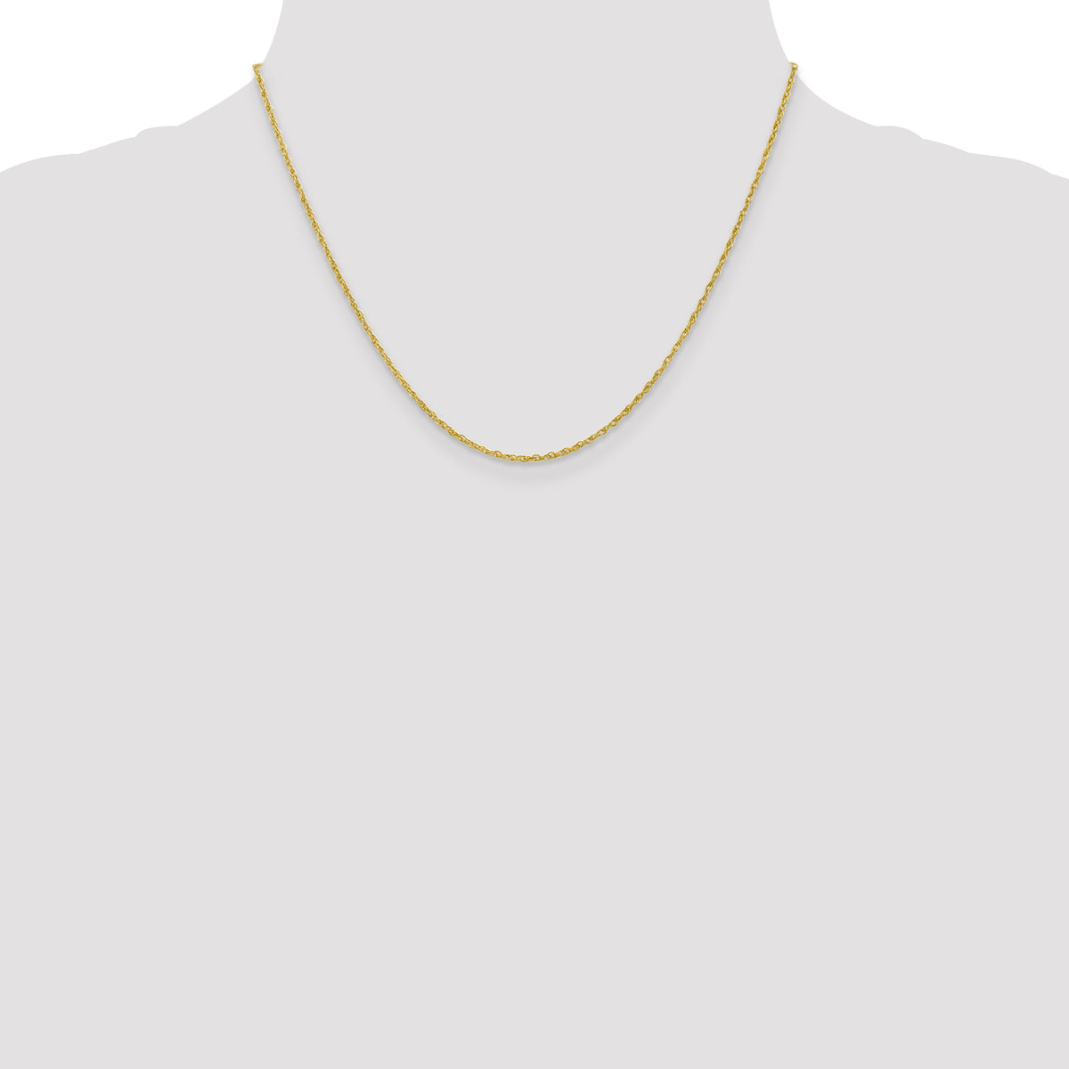 Gold (14K & 10K) Baby Rope Chain - 10k Yellow Gold / 18 in / 1.3 mm