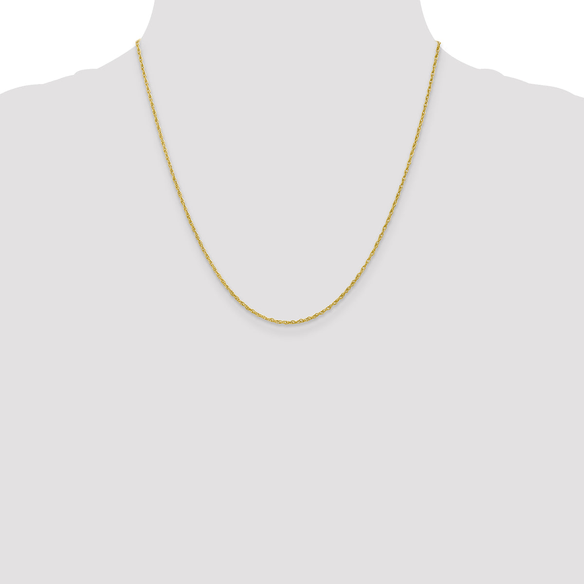 Gold (14K & 10K) Baby Rope Chain - 10k Yellow Gold / 20 in / 1.3 mm
