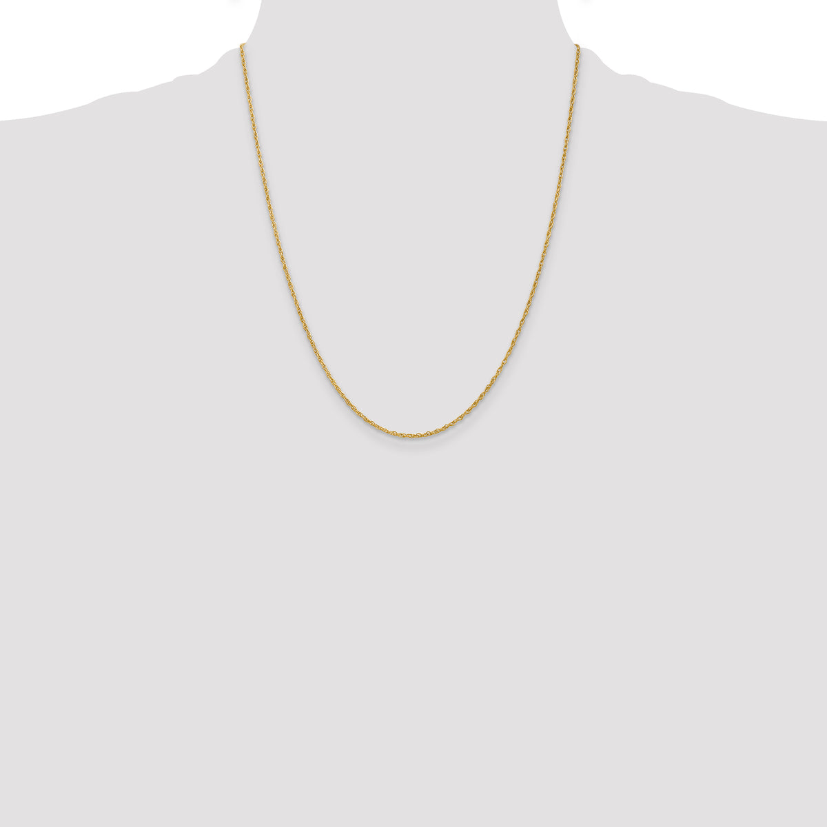 Gold (14K & 10K) Baby Rope Chain - 10k Yellow Gold / 22 in / 1.3 mm