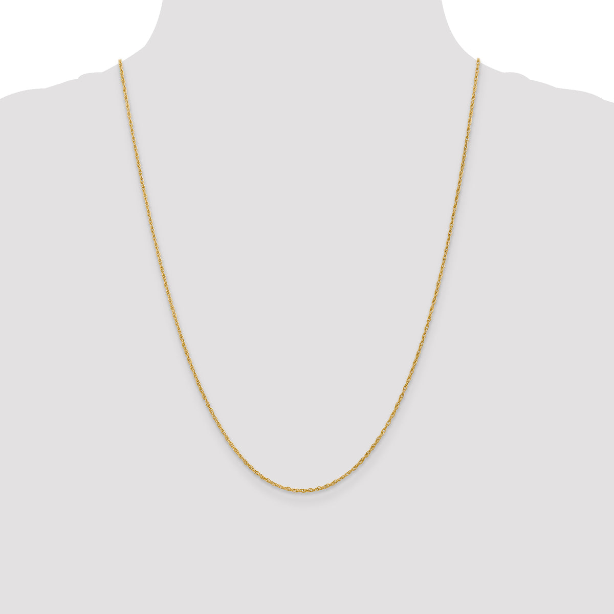 Gold (14K & 10K) Baby Rope Chain - 10k Yellow Gold / 24 in / 1.3 mm