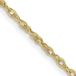 Gold (14K & 10K) Baby Rope Chain - 10k Yellow Gold / 16 in / 1.3 mm
